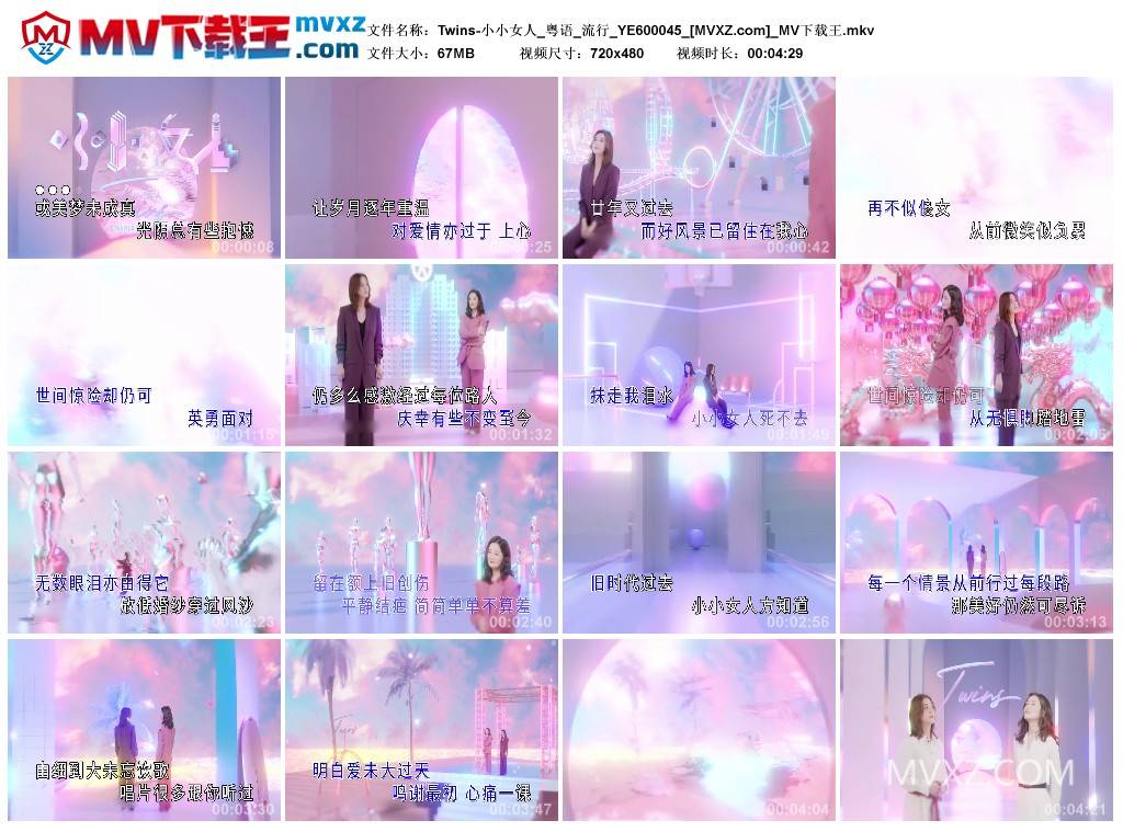 Twins-小小女人_粤语_流行_YE600045